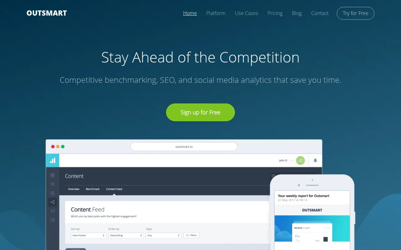 Outsmart: the home page